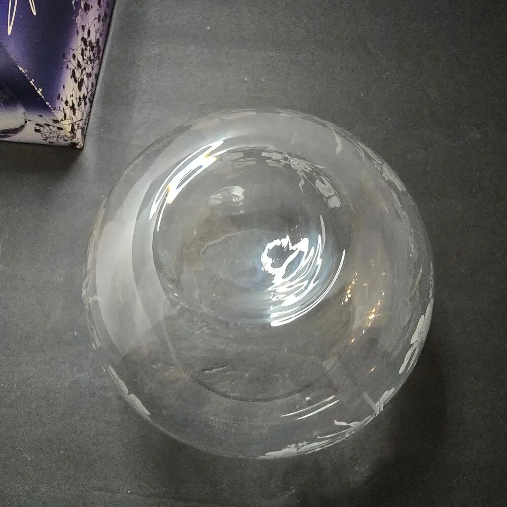 Style Setter Fascination Crystal Clear Hand Cut Rose Bowl 7